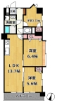 神戸市兵庫区湊川町 中古マンション間取画像