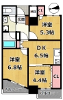 神戸市兵庫区新開地 中古マンション間取画像